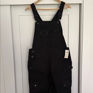 NWT Duluth Trading Co. Black Women's Overalls 33” inseam